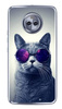 Foto Case Motorola Moto X4 kot w okularach galaxy