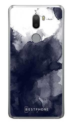 Etui granatowa akwarela na Xiaomi Mi5s Plus