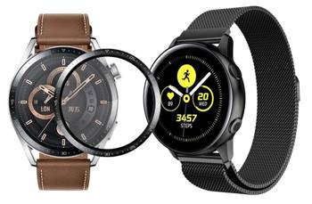 opaska pasek bransoleta MILANESEBAND Huawei Watch GT 3 46mm BLACK + szkło 5D