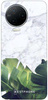 Etui marmurowe liście na Infinix Note 12 2023 / Note 12 Pro