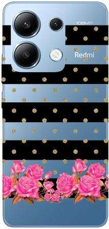 Boho Case Xiaomi Redmi NOTE 13 4G polka i kwiaki