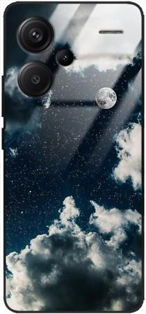 Etui szklane GLASS CASE chmury na niebie Xiaomi Redmi NOTE 13 PRO PLUS 