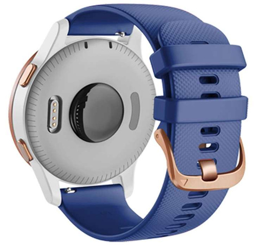 opaska pasek bransoleta SOFTBAND Garmin GARMIN VENU 2S / VENU 3S / Vivoactive 4S / Huawei Watch GT 4 / 5  41mm / 5 PRO 42mm 18mm granatowa