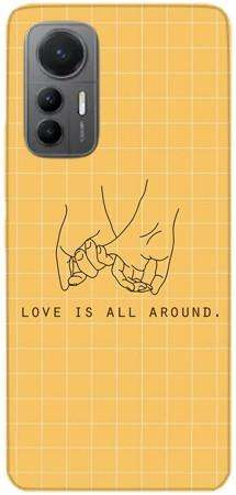 Etui na walentynki love is all around na Xiaomi 12 Lite