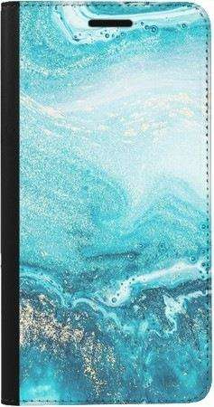 Portfel DUX DUCIS Skin PRO turkusowy marmur na Motorola Moto G50