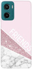 Etui dla przyjaciół friends glitter różowy na Motorola Moto G05 / Moto E15