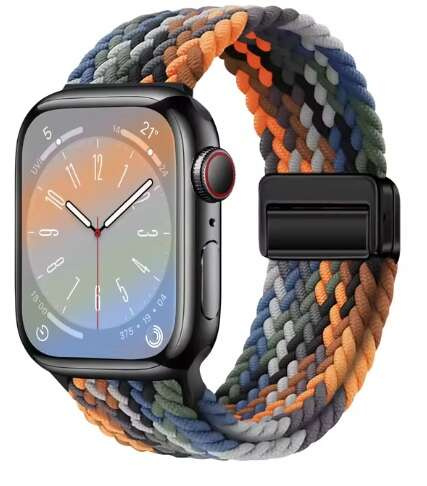 opaska pasek bransoleta NYLON MAGNETIC Apple Watch 1/2/3/4/5/6/7/8/9/10/SE 38/40/41/42mm denim
