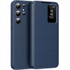 Etui portfel NEW SMART VIEW LEATHER do Samsung Galaxy S25 Ultra pokrowiec z klapką granatowe
