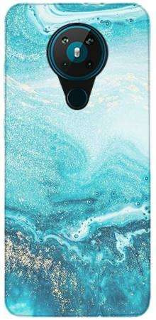 Etui ROAR JELLY turkusowy marmur na Nokia 5.3