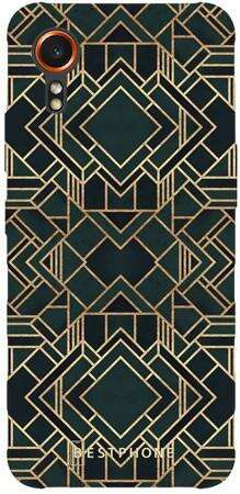Etui geometria zielona na Samsung Galaxy Xcover 7