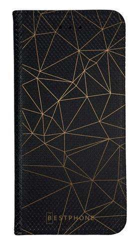 Portfel Wallet Case Xiaomi Redmi NOTE 11 PRO+ / Poco X4 NFC trójkątny wzór złoty