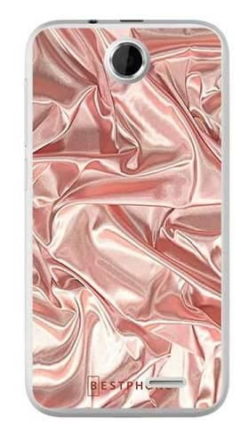 Etui różowy atłas na HTC Desire 310