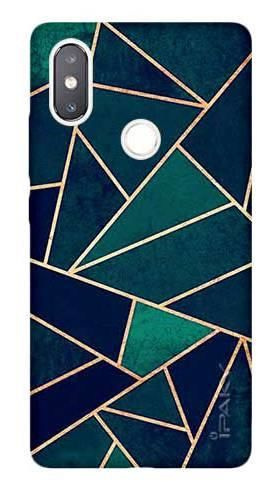 Etui IPAKY Effort geometria turkus na Xiaomi Mi 8 SE +szkło hartowane
