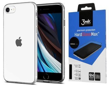 Etui Pancerne SPIGEN LIQUID CRYSTAL  IPHONE 7/8/SE 2020 CRYSTAL CLEAR +szkło 3MK HG MAX Lite