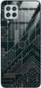 Etui szklane GLASS CASE geometria zielono złota Samsung Galaxy A22 4G 