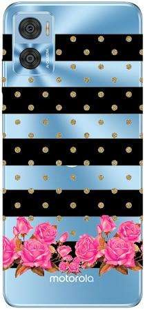 Boho Case Motorola Moto E22 / Moto E22i polka i kwiaki
