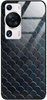 Etui szklane GLASS CASE niebieska łuska Huawei P60 / P60 Pro 