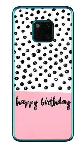 Etui na urodziny happy birthday kropki na Huawei Mate 20 Pro