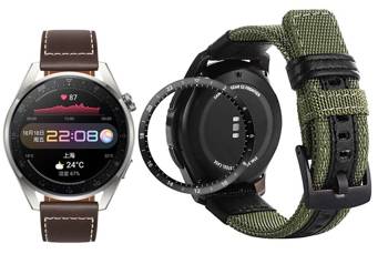 opaska pasek bransoleta NYLON Huawei Watch 3 PRO 48mm army green + szkło 5D