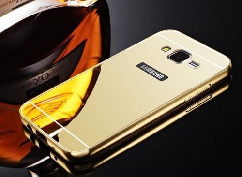 BUMPER MIRROR Samsung Galaxy J1 (2016)  złoty