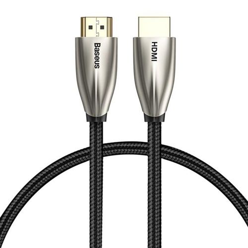 Baseus Horizontal kabel przewód HDMI 2.0 4K 60 Hz 3D 18 Gbps 1 m czarny (CADSP-A01)