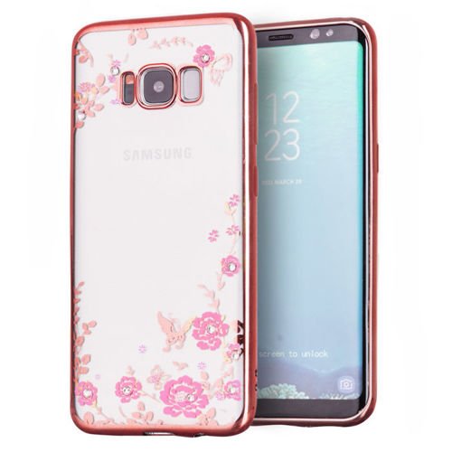 Bloomy Case designerskie etui żelowy pokrowiec Samsung Galaxy S8 Plus G955 różowy