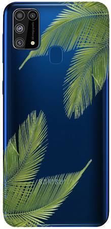 Boho Case Samsung Galaxy M31 liście palmowe