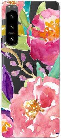 Boho Case Sony Xperia 5 IV kwiaty akwarela