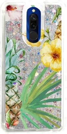 Brokat Case Xiaomi Redmi 8 kwiaty i ananasy