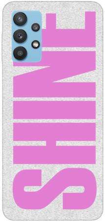 Etui Brokat SHINING różowe SHINE na Samsung Galaxy A32 5G