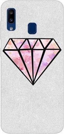 Etui Brokat SHINING różowy diament na Samsung Galaxy A20