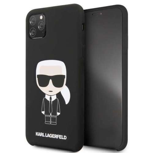 Etui Karl Lagerfeld KLHCN65SLFKBK iPhone 11 Pro Max  hardcase czarny/black Silicone Iconic