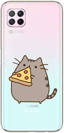 Etui ROAR JELLY koteł z pizzą na Huawei P40 Lite