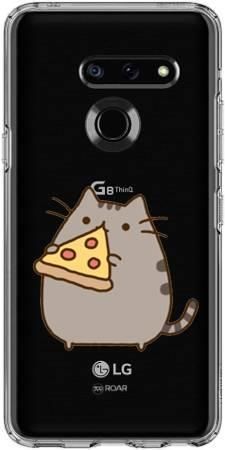 Etui ROAR JELLY koteł z pizzą na LG G8 ThinQ
