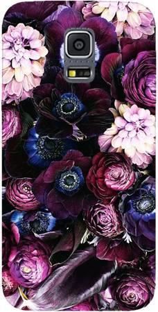 Etui ROAR JELLY purpurowa kompozycja kwiatowa na Samsung Galaxy S5