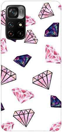 Etui ROAR JELLY różowe diamenty na Xiaomi Poco M4 PRO 5G