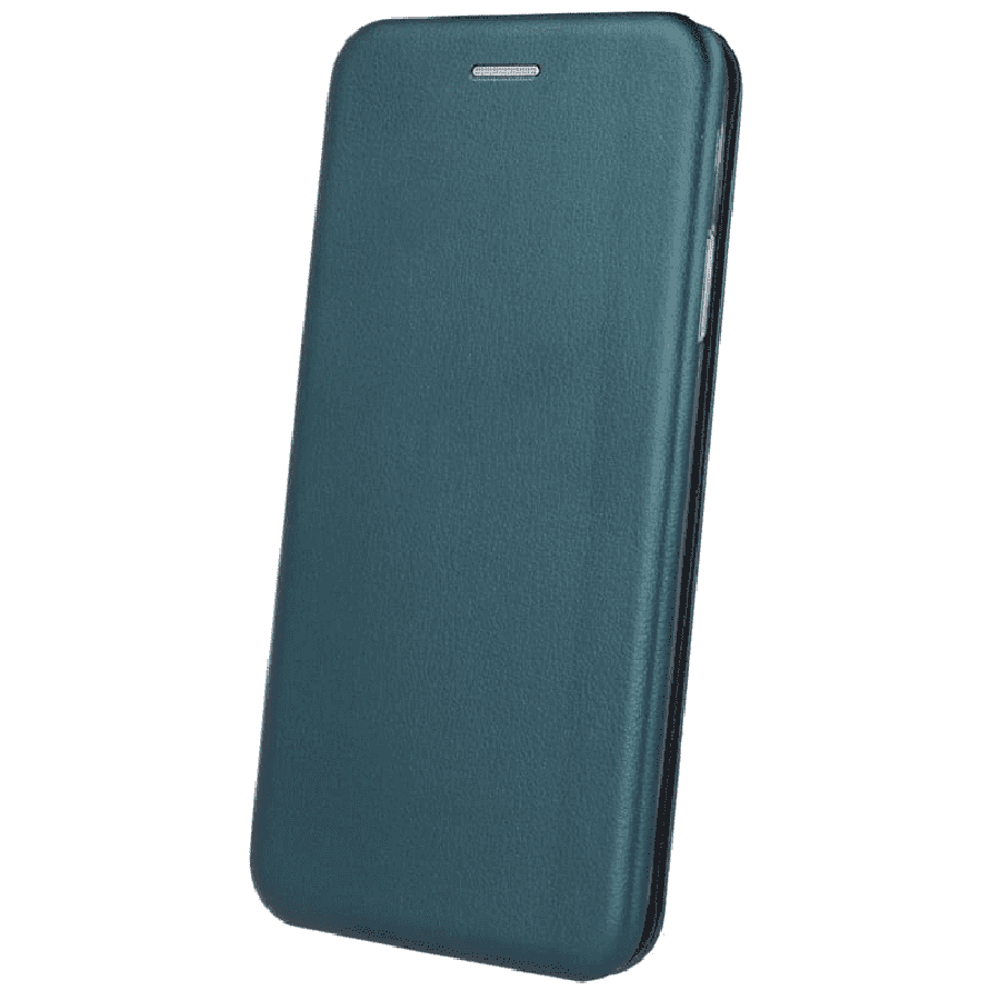 Etui Samsung Galaxy A22 4G / LTE portfel z klapką skóra ekologiczna Flip Elegance ciemnozielone