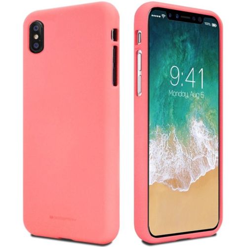 Etui Soft Jelly Iphone X jasno różowe