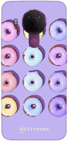 Etui donuty na fioletowym tle na Nokia 5.4
