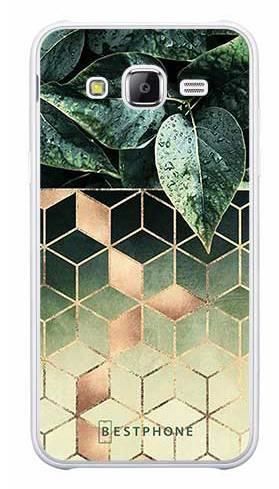 Etui geometryczna roślina na Samsung Galaxy J5