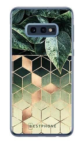 Etui geometryczna roślina na Samsung Galaxy S10e