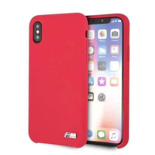 Etui hardcase BMW BMHCPXMSILRE iPhone X /Xs czerwony/red Silicone M Collection