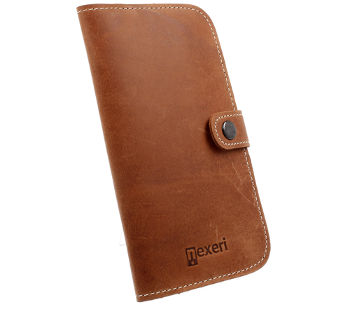 Etui portfel skórzany Nexeri Wallet Leather XXL SAMSUNG GALAXY A70 brązowe