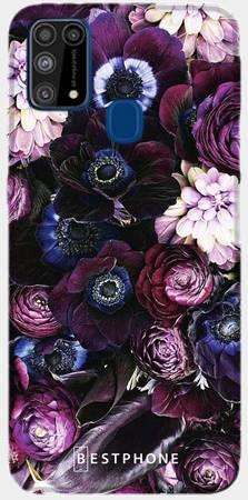 Etui purpurowa kompozycja kwiatowa na Samsung Galaxy M31s
