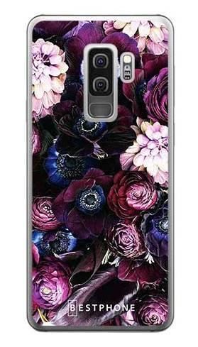 Etui purpurowa kompozycja kwiatowa na Samsung Galaxy S9 Plus