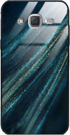 Etui szklane GLASS CASE brokat turkus złoto Samsung GALAXY J5 2016 
