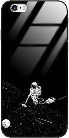 Etui szklane GLASS CASE kosmonauta z odkurzaczem Apple iPhone 6 PLUS / iPhone 6S PLUS 