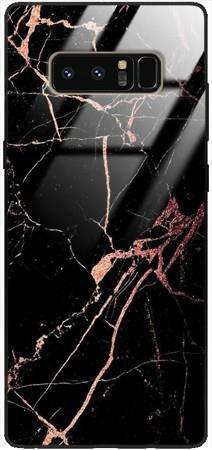Etui szklane GLASS CASE marmur rose gold  Samsung GALAXY NOTE 8 