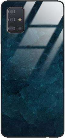 Etui szklane GLASS CASE marmur turkus kamień Samsung Galaxy A51 
