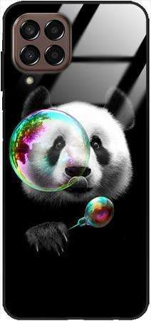 Etui szklane GLASS CASE panda z bańką Samsung Galaxy M33 